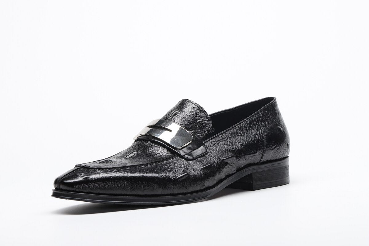 Fashion Luxury Elegant Dress Slip On Pointed Tassel Loafer Casual Shoes
