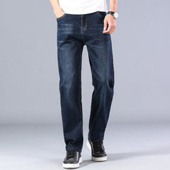 cotton stretch men straight loose loose summer thin jeans