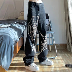 Men Jeans New Y2k High-End Korean Version Loose Straight Wide Leg