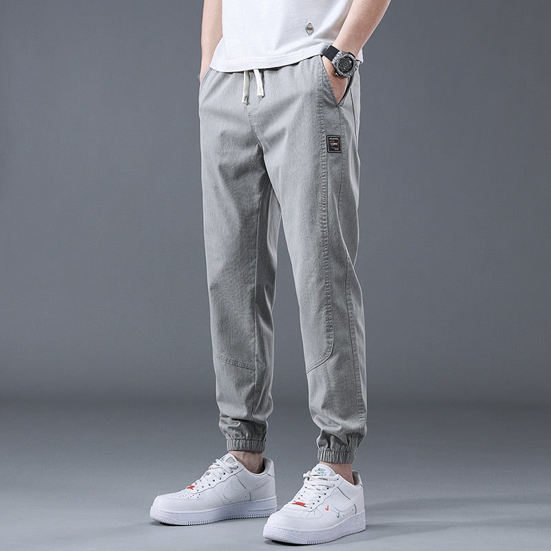 Spring Summer Cotton Jogger Pant Men Pants Harajuku Cargo Jeans