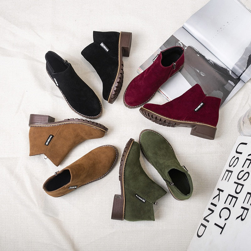 Women Boots Autumn Winter Boots Female Shoes Brand Ladies Ankle Boots
