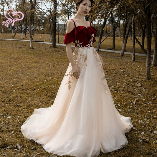 Homecoming Dresses: Evening Dresses Long Luxury Spaghetti Straps