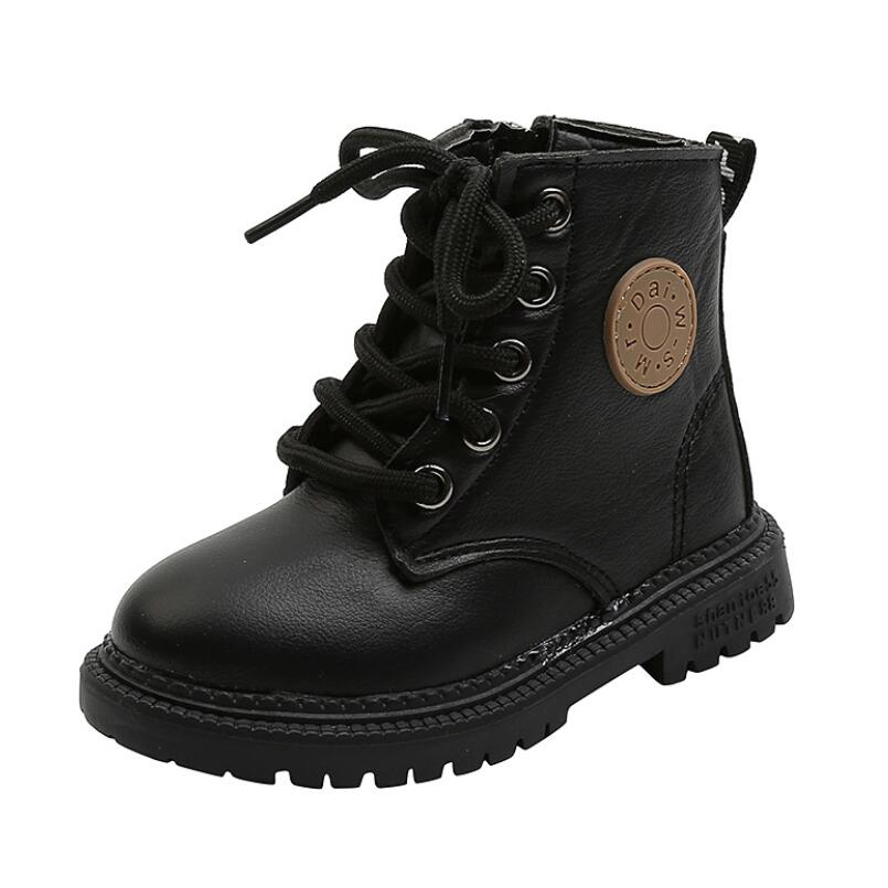 Kids Martin Boots Boys Shoes Autumn Winter Leather Children Boots Fashion