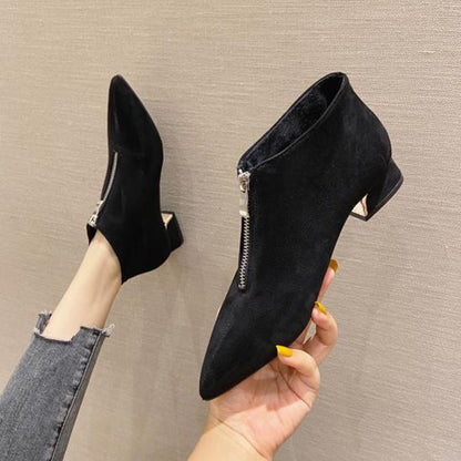 Fashion Boots Women Winter Shoes Pointed toe Women Ankle Boots