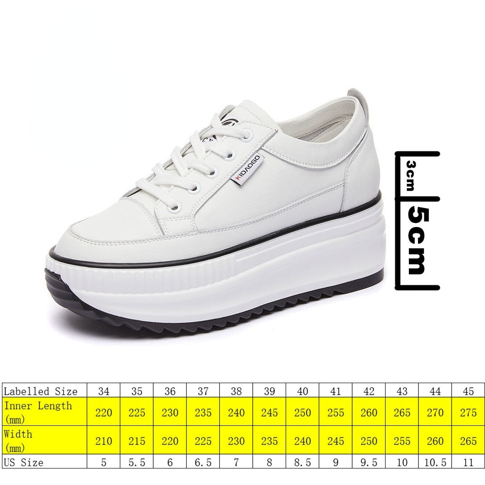 Fujin Dad Shoes Chunky Sneakers Wedge Heel Platform White Air Mesh Hollow Shoes