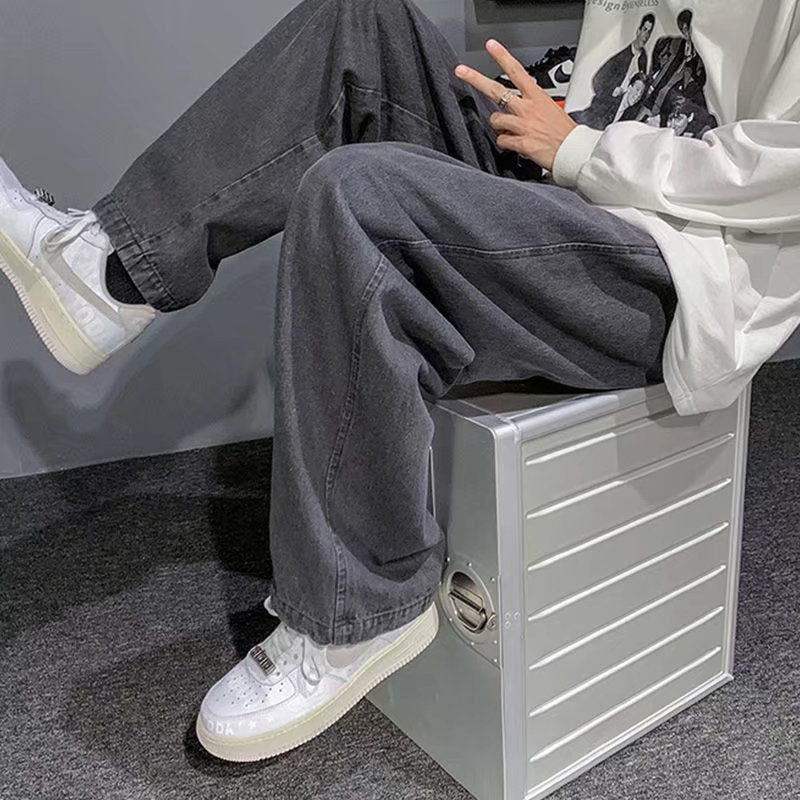 Summer thin men fashion famous brand versatile loose straight Summer