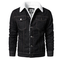Men Light Blue Denim Jackets Slim Casual Denim Coats New Male High Quality