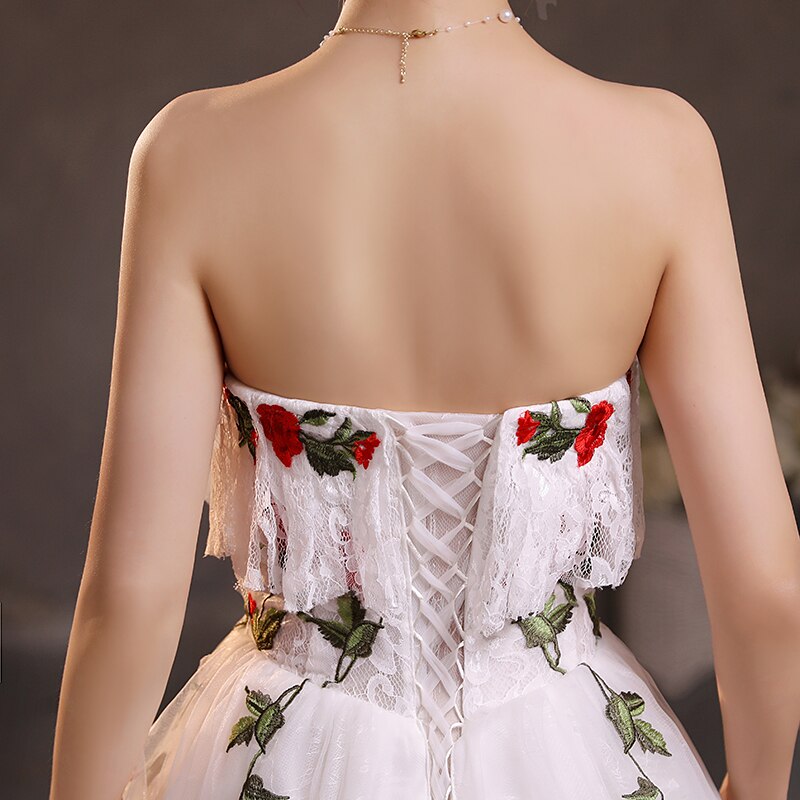 Homecoming Dresses: Evening Party Gown Lace Appliques A-Line Floor