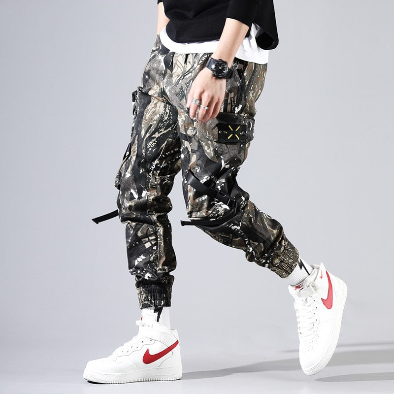 Streetwear Jogging Pants Men Harajuku Winter Spring Hip Hop Cargo Japanese