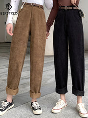 Women Casual Loose Corduroy Wide Leg Pants Fashion Full Length Trousers