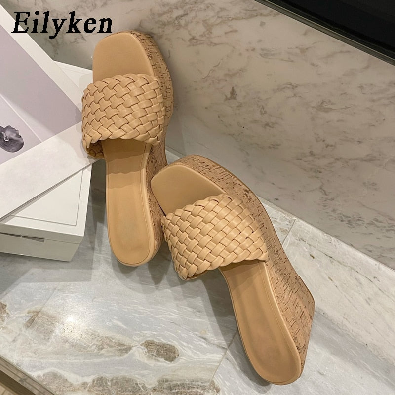 Ladies Slippers Summer Super High Heels Shoes Women Platform  Open Toe