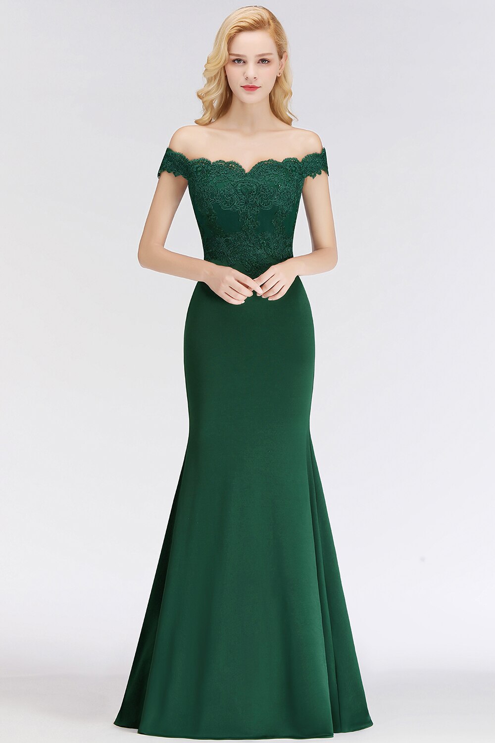 Homecoming Dresses: Golden Applique Prom Dress Women Mermaid Off The Shoulder