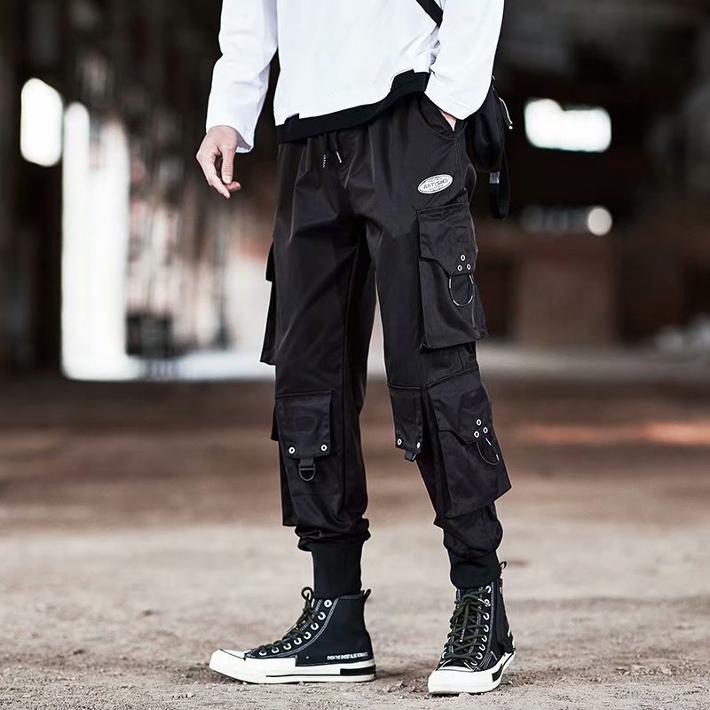 Fashion Men Cargo Pants y2k Techwear Streetwear Harajuku High street