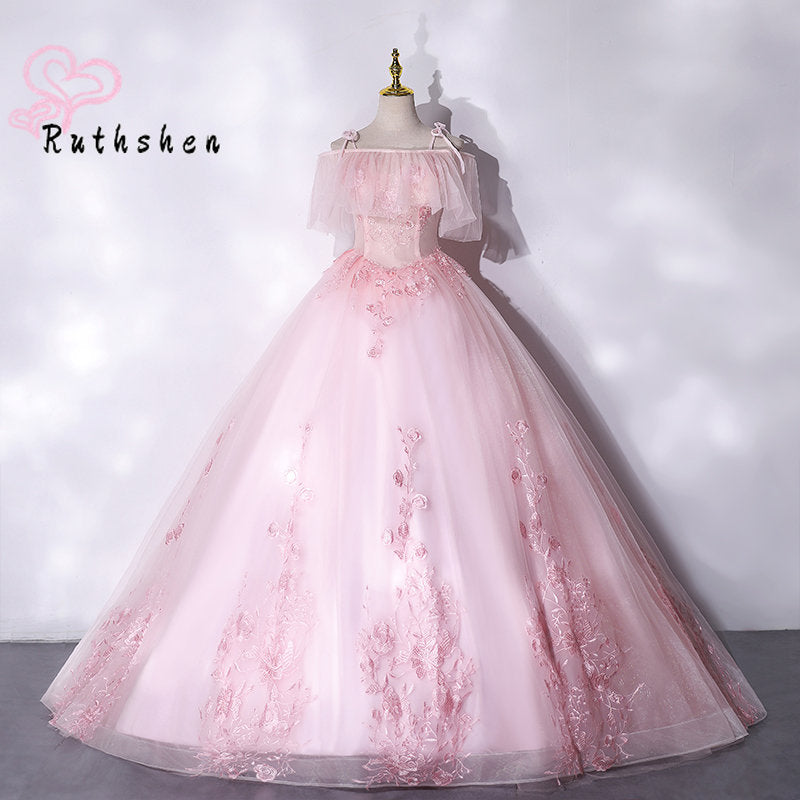 Homecoming Dresses: Ball Gown Prom Dresses Off The Shoulder See Through