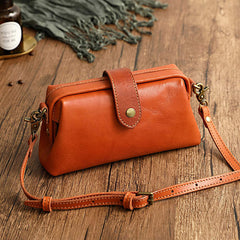 Casual Leather Shoulder Bags Retro Handmade Doctor Bag Clutch Crossbody Bag