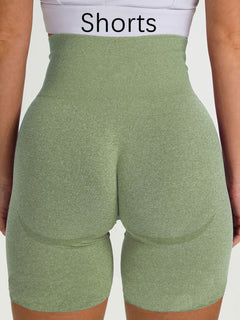 Seamless Leggings Women Sport Slim Shorts Tights Fitness High Waist Women