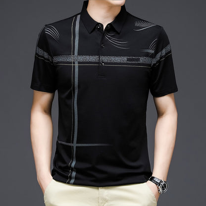 Korean Fashion T Shirts Men Summer Thin Breath Short Sleeve T-shirt