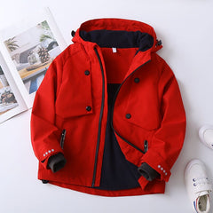 Spring Autumn Children Clothing Kid Clothes Hooded Inner Polar Fleece Boys