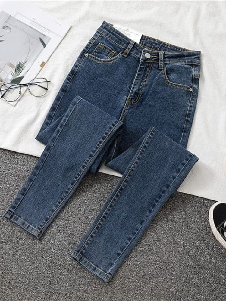 Jeans Women Autumn Slim Skinny Pants Spring Casual Girl Denim