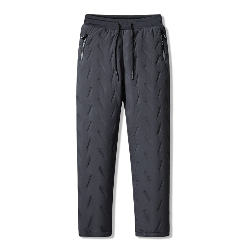Men Winter Fleece Thick Lambswool Warm Sweatpants Casual