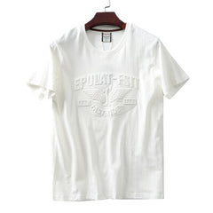 Summer Short Sleeve O-neck 3D Letter Printed T-shirt Men