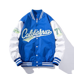 Embroidery Varsity Jacket Men Women Letter Vintage Jacket Fashion Baseball