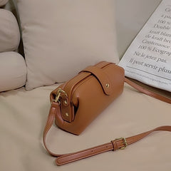 Casual Leather Shoulder Bags Retro Handmade Doctor Bag Clutch Crossbody Bag