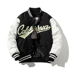 Embroidery Varsity Jacket Men Women Letter Vintage Jacket Fashion Baseball