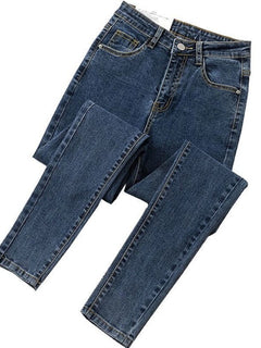 High Waist Jeans Women Autumn New Slim Skinny Pants Spring Casual Girl Denim
