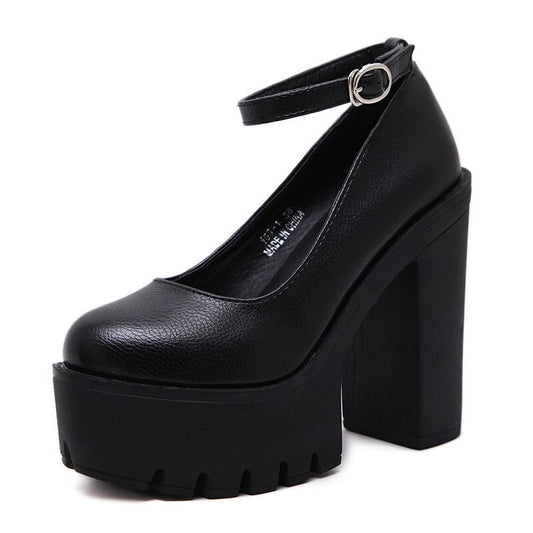 Spring Autumn Platform Women Pumps Shoes Woman Thick High Heels