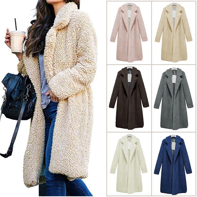 Women Autumn Jacket Coat Women Warm Outerwear Casual Faux