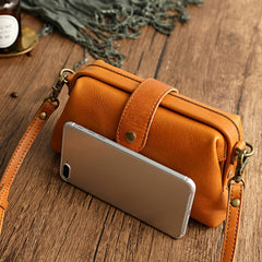 Casual Leather Shoulder Bags Retro Handmade Doctor Bag Clutch Crossbody Bag