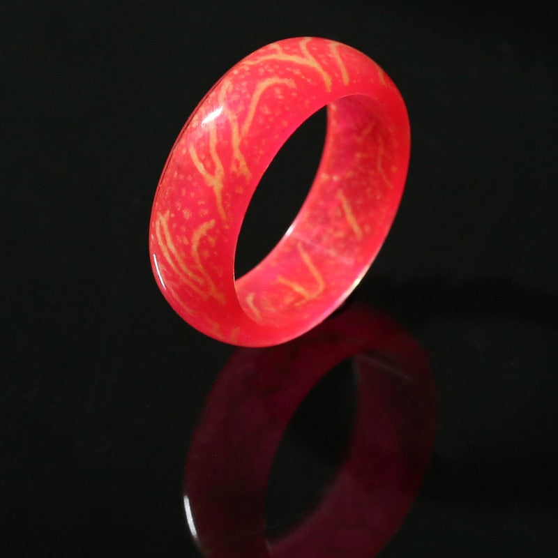 Glow Ring Glowing In The Dark Stainless Steel Fashion Jewelry Decoration
