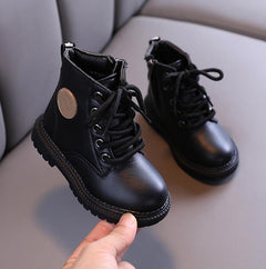 Kids Martin Boots Boys Shoes Autumn Winter Leather Children Boots Fashion