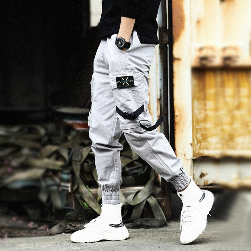 Streetwear Jogging Pants Men Harajuku Winter Spring Hip Hop Cargo Japanese
