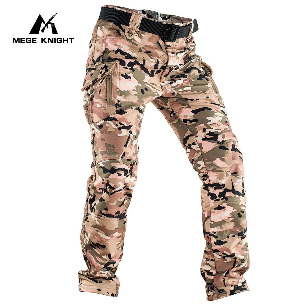 Warm Winter Soft Shell Fleece Pants Travel Waterproof Outdoor Trekking