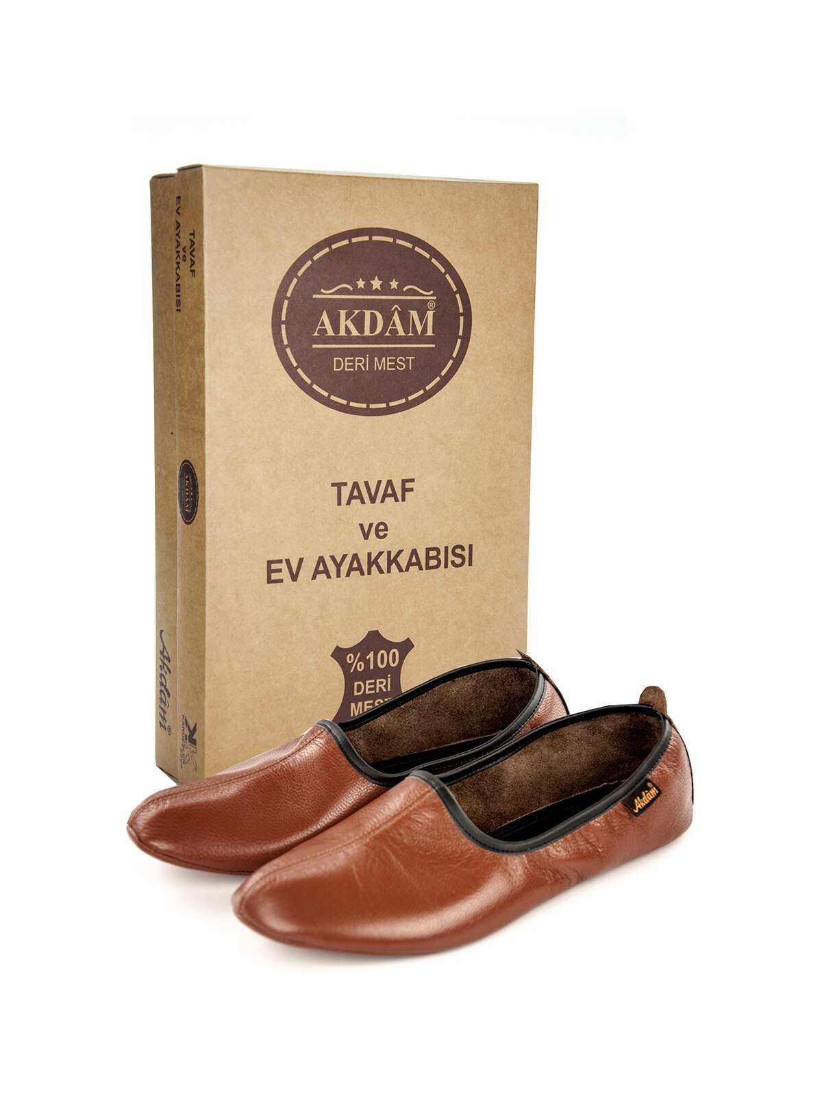 Genuine Halal Leather Shoes for Tawaf and Umrah or Home Black Shoe