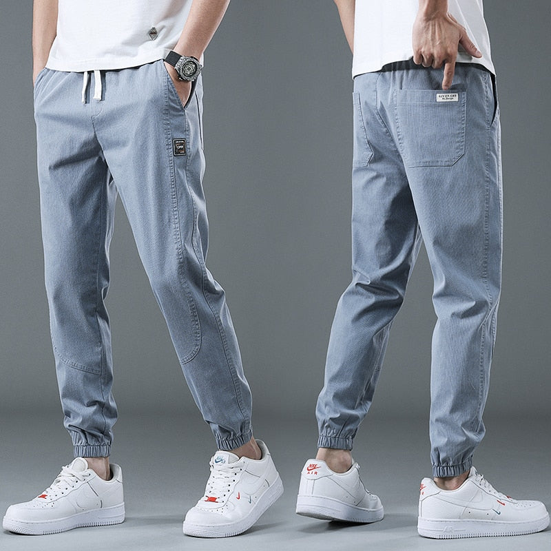 Spring Summer Cotton Jogger Pant Men Pants Harajuku Cargo Jeans