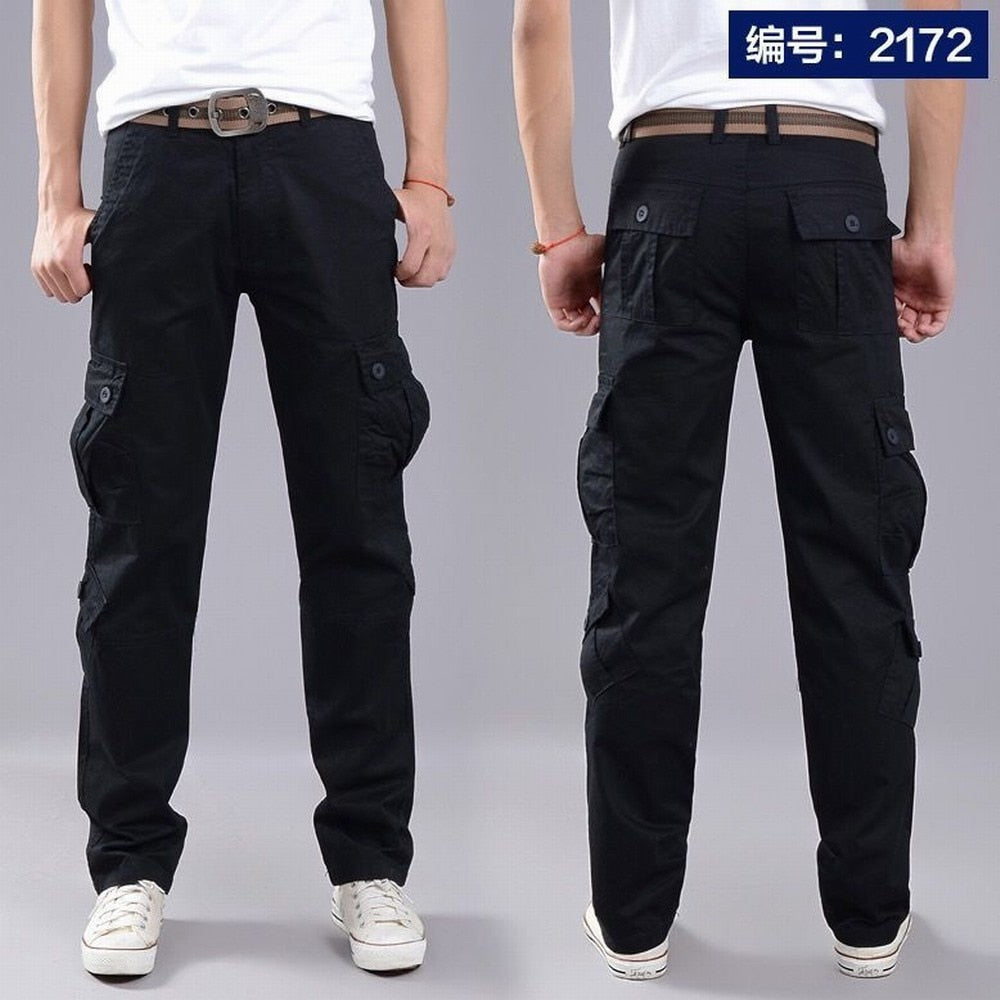 Multi-Pocket Casual Pants Men Military Tactical Joggers Cargo Pants Men