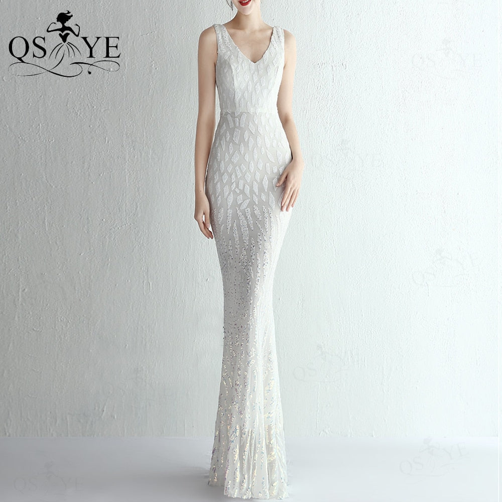 Homecoming Dresses: Prom Dresses Unique Pattern Sequin Lace Evening Gown