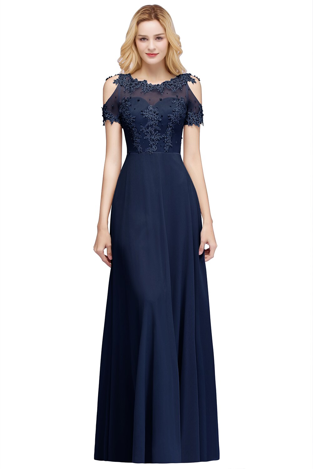 Homecoming Dresses: Silver Prom Dress for Women with Pearls Beads
