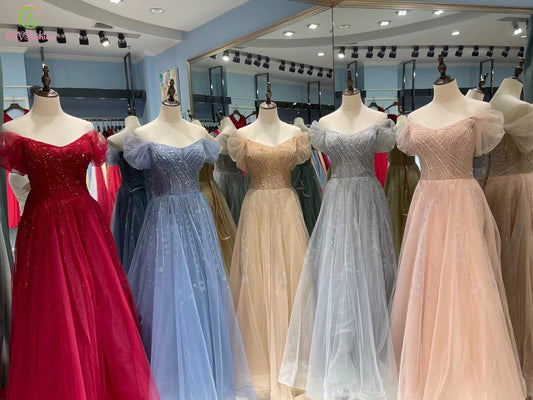 Evening wear Dresses: Evening Dress for Women Boat Neck A-line Floor-length