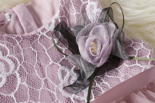 Summer White Flower 2-6T Baby Girls Princess Dresses For Weddings Elegant Kids