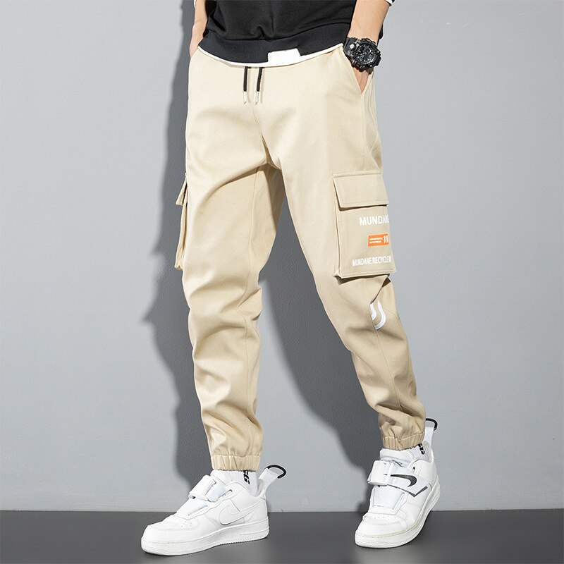 Black Cargo Pants Men Y2K Streetwear Casual Pants Green Plus Size Camo