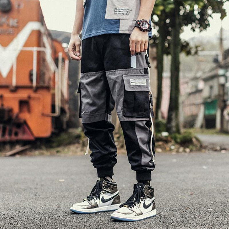 High Street Men Jogger  Hip Hop Haren Pants Street Harajuku Multiple