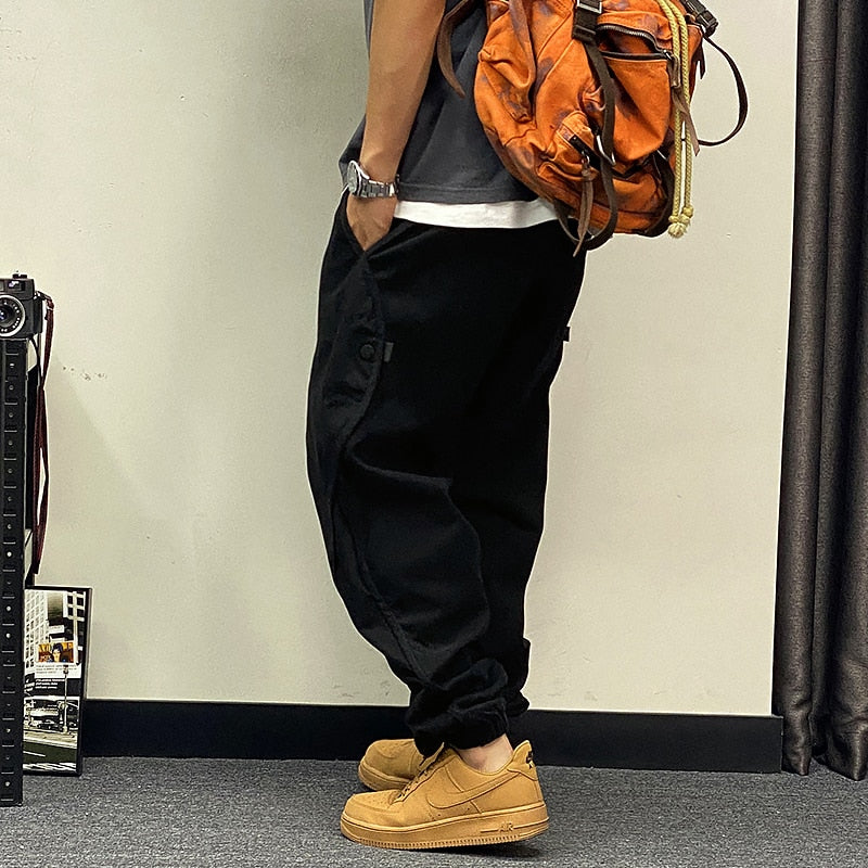 Plus Size Japanese Streetwear Oversize Cargo Pants Men Clothing Harajuku