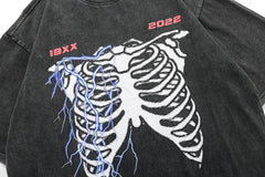 Men T-shirt Punk Streetwear Dennis Rodman Print T-shirt