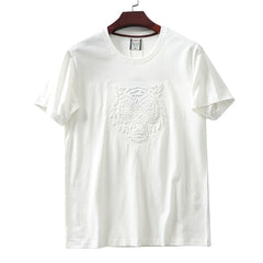 Summer Short Sleeve O-neck 3D Letter Printed T-shirt Men