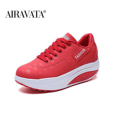 Shake Shoes for Women Platform Running Sneakers Thick Bottom Wedges Sneakers