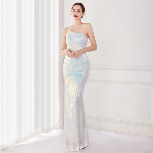 Evening wear Dresses: Strapless Evening Dresses Sequins Long Mermaid Party Gowns
